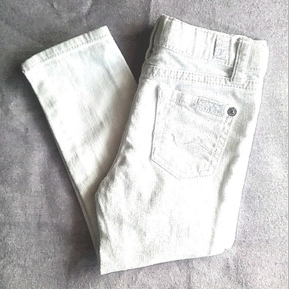 Kids/Girls NWOT 7 For All Mankind White Jeans Size 3T - Picture 1 of 1